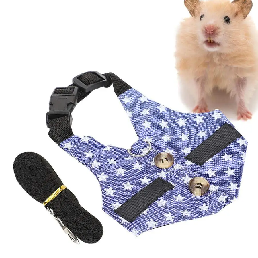 

Breathable Adjustable Leash Vest for Small Pet - Rabbit, Hamster | Chest Strap Traction Harness