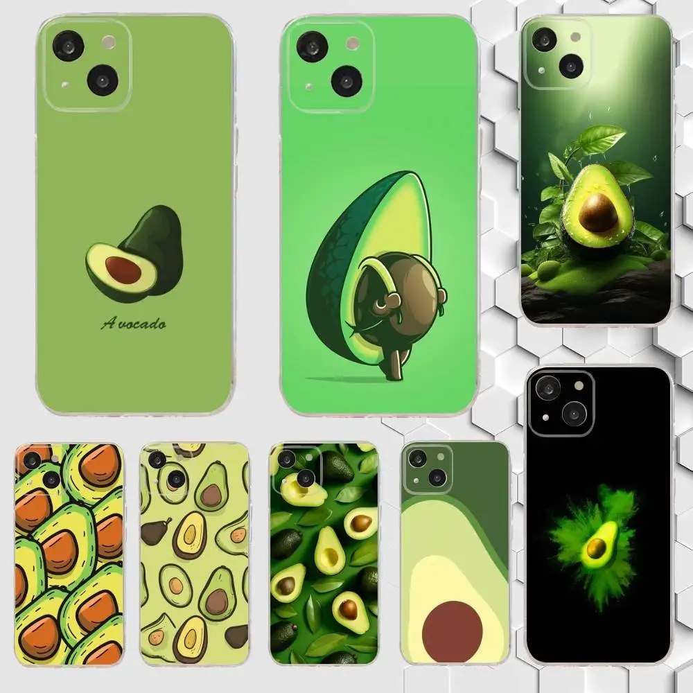 

Cute Avocado Super Food Phone Case For iPhone 17,16,15,14,13,12,11 Plus,Pro,Max,Air,XR,XS,X,7,8 Plus,SE,Mini Transparent Soft