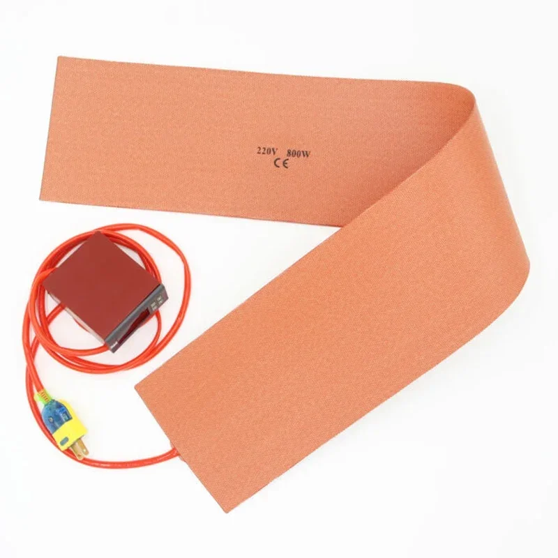 1Pc Silicone Heating Pad 15*90cm 800W 220V Silicone Heater W/ Controller For Guitar Side Rim Bending Press Heating Tool