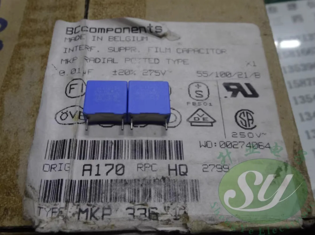 

20PCS MKP336 0.01uf/275vAC 10nf 103 New X1 film capacitor 10MM