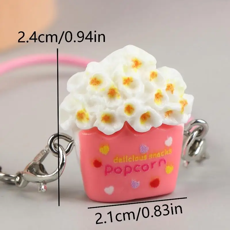 B*5/10Pcs random Mini Doll Popcorn Crossbody Bag Dolls Hanging Neck Accessories Dollhouse Pendant Decoration Dolls Dress Up Toys