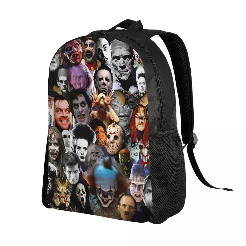 Halloween Horror Movie Character Laptop Backpack Women Men Basic Bookbag for College School Student Bag