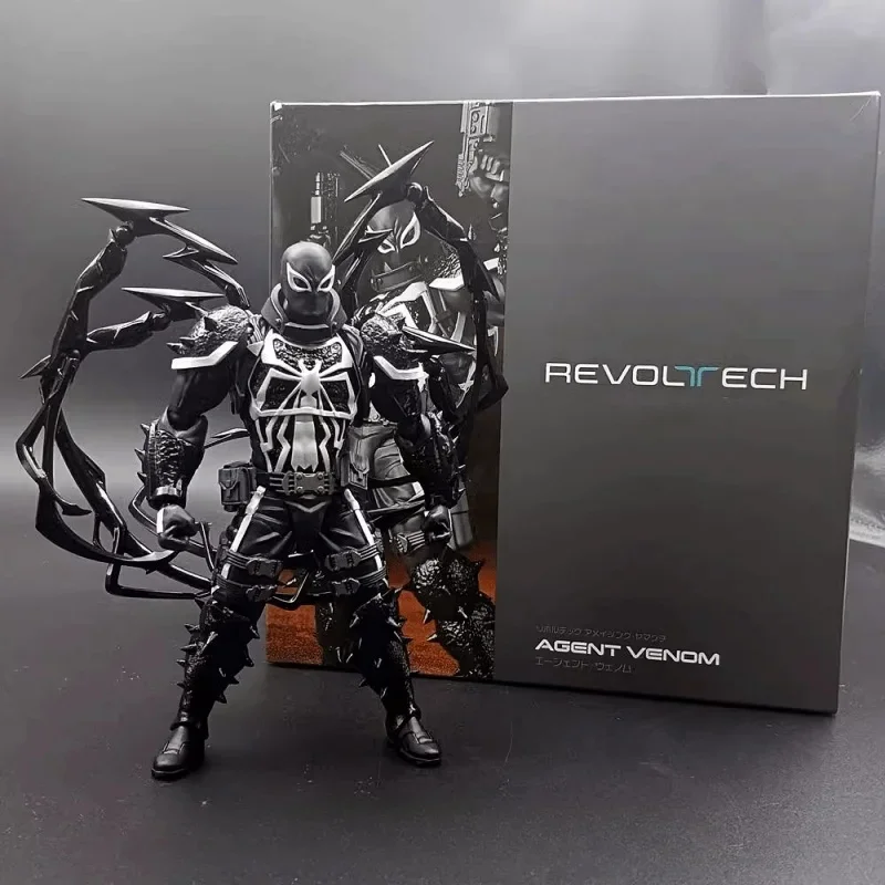 Marvel Comic Toy Venom Model Domestic Version High Quality Reprint Venom Agent Figurine Yamaguchi Gear Joint Movable Toy