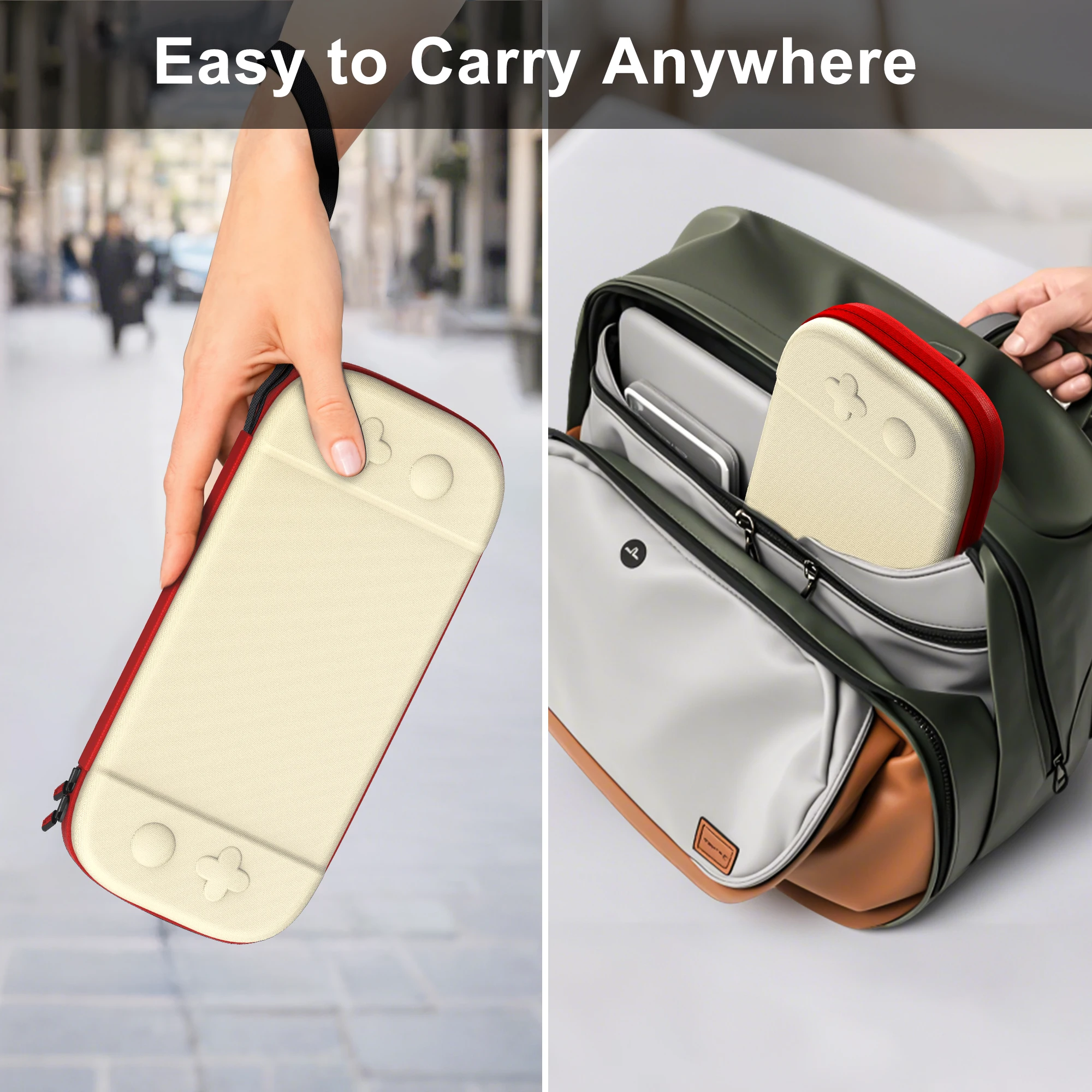 Slim Carrying Case for Nintendo Switch 2 Hard Shell Travel Case with 12 Game Card Slots, Portable Carry Bag for Switch 2 Console