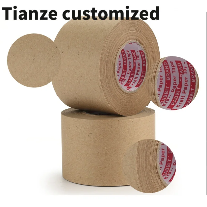 10 pieces.custom.Dongguan Custom printed kraft paper tape adhesive gummed tape jumbo