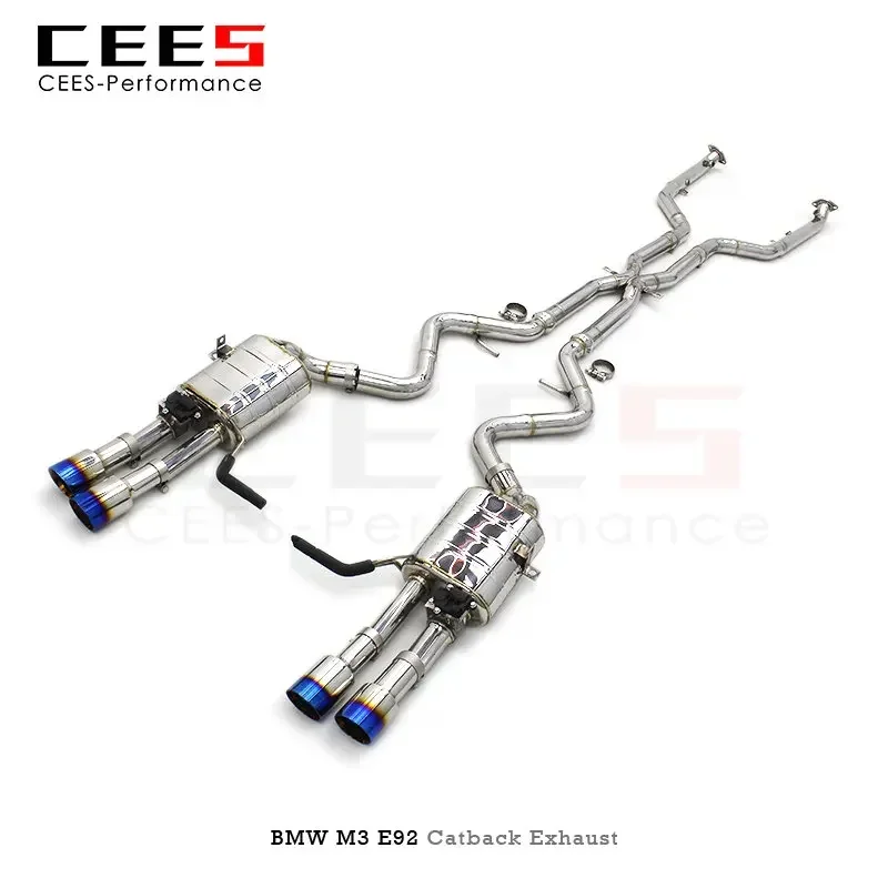 CEES Exhaust Pipes for BMW M3 E92 4.0L 2008-2013 Tuning Performance Stainless Steel Valve Muffler Car Exhaust Assembly System