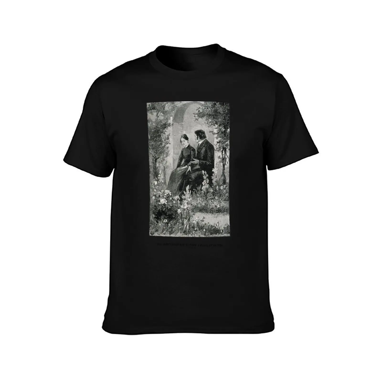Jane Eyre T-Shirt, Summer Casual Cotton Tee, Oversized Streetwear Tops, Vintage Graphic Print, Loose Fit Short Sleeve