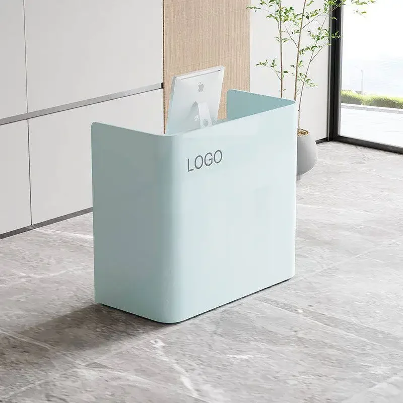 Trade Show Reception Desk Beauty Multipurpose Standing Reception Desk Luxurious Office Theke Rezeption Reception Furniture