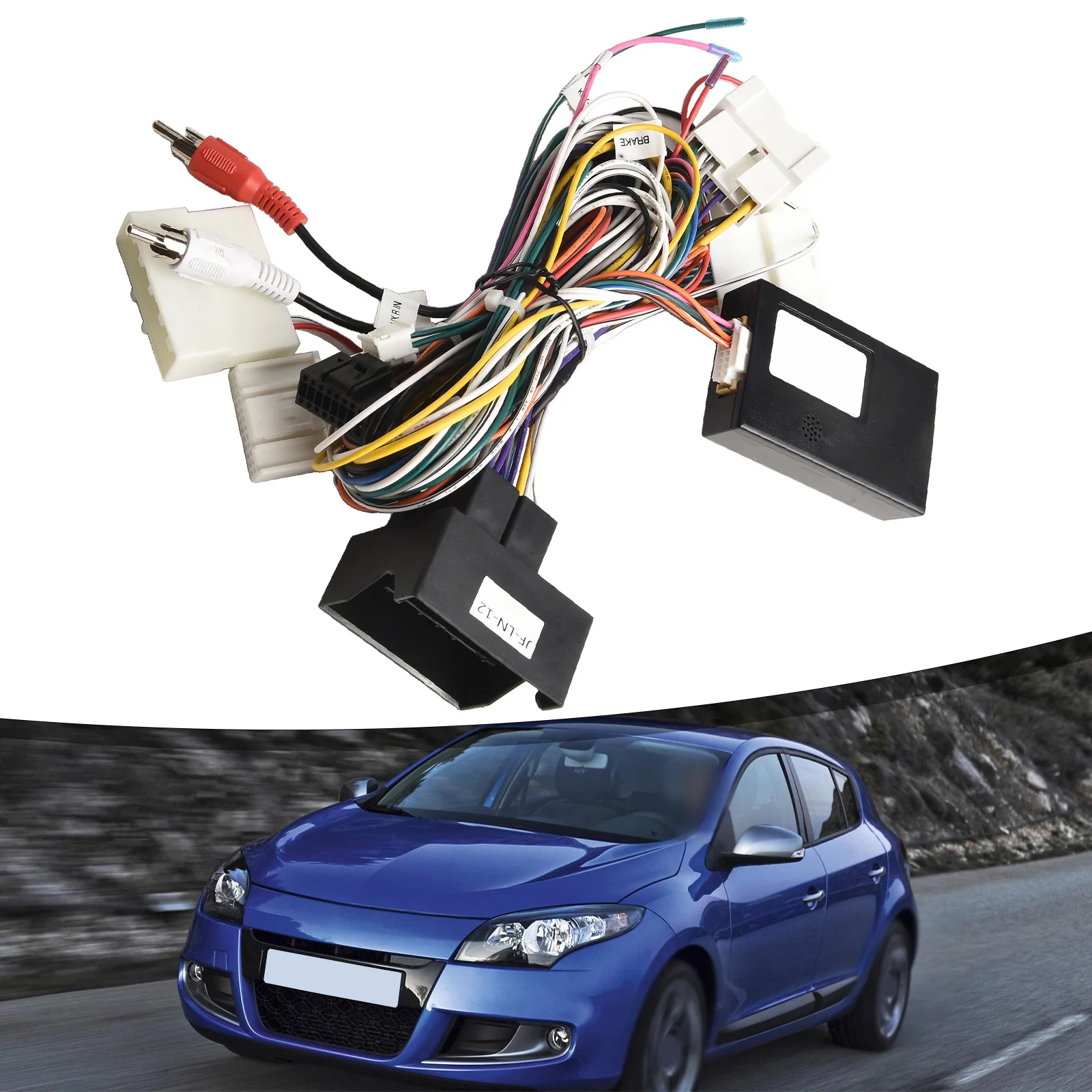 

Adapter Radio Installation Canbus Box Car Pin Audio Cable Harness Direct Installation Quick Installation Black