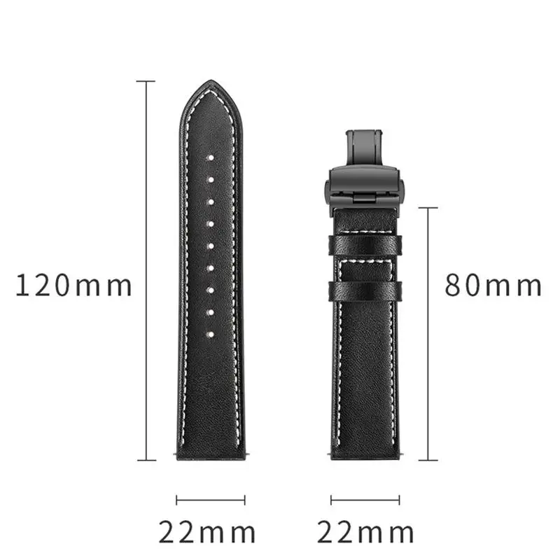 20mm/22mm Watch band For Amazfit GTS/2/2e/3/GTS2 Mini/GTR 42mm/47mm/GTR2/3/Pro stratos Leather Watch Bracelet Amazfit bip strap