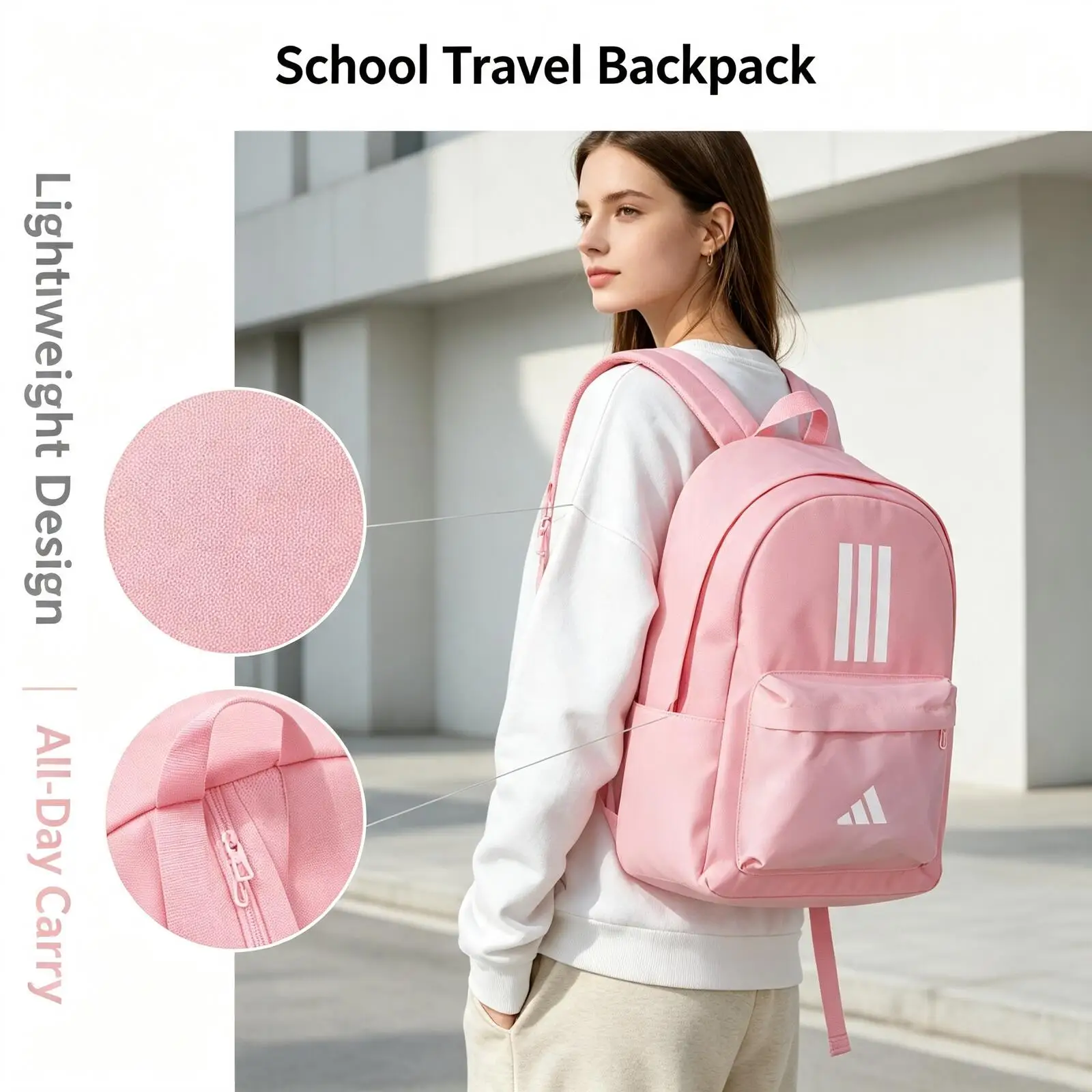 adidas-pink-backpack-women-casual-daypack-minimal-logo-lightweight-school-travel-shoulder-bag-is7046