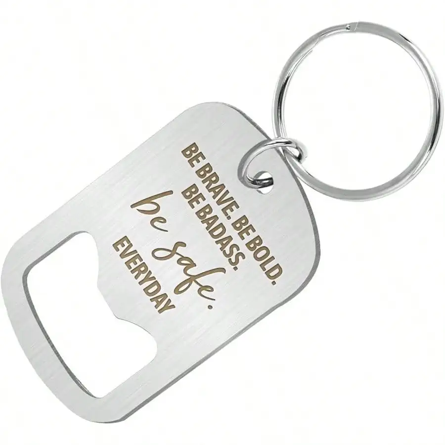 

Stainless Steel Bottle Opener Keychain Men, Be Keychain, Appreciation Gifts Paramedics EMT Firefighter
