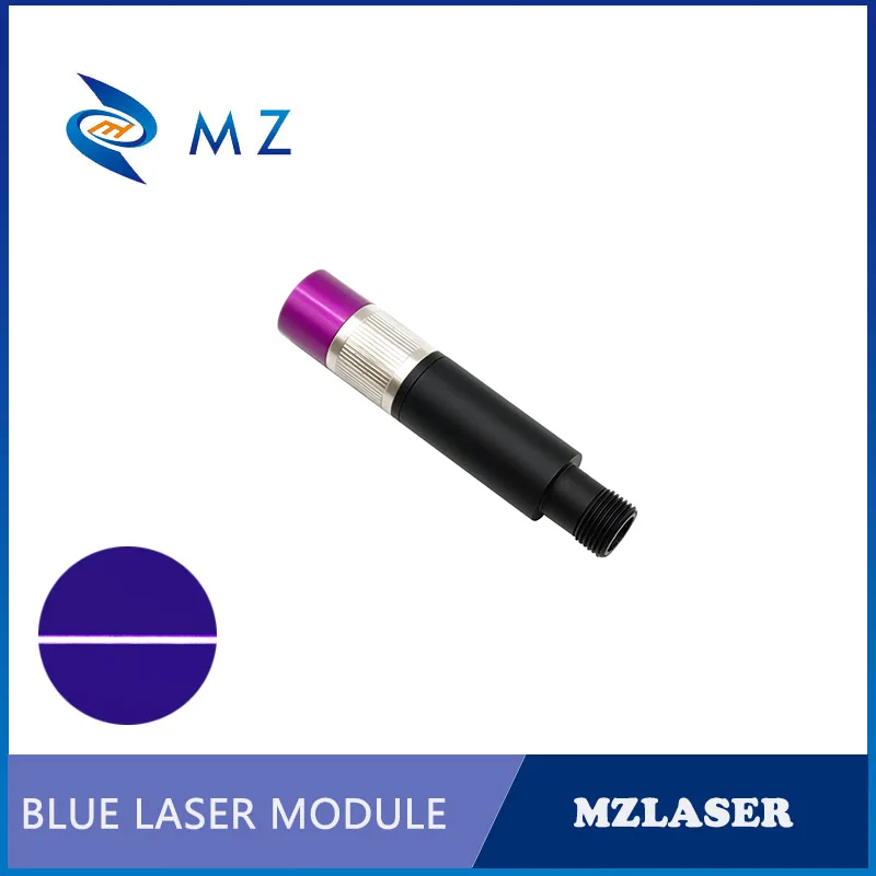 Messa a fuoco regolabile di vendita calda D16mm 405nm 10mw Powell Lens TTL/PWM Blue And Violet UV Line modulo diodo Laser grado industriale