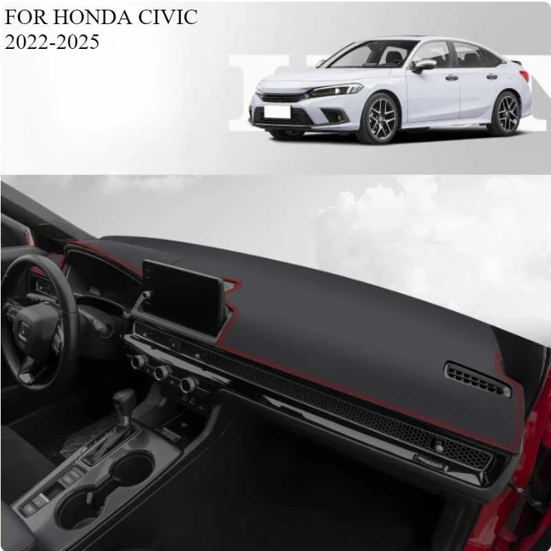 

FOR HONDA CIVIC 2022-2025 Car Dash Mat Dashmat Dashboard Mat Cover Sun Shade Dash Board Cover Carpet Accessories