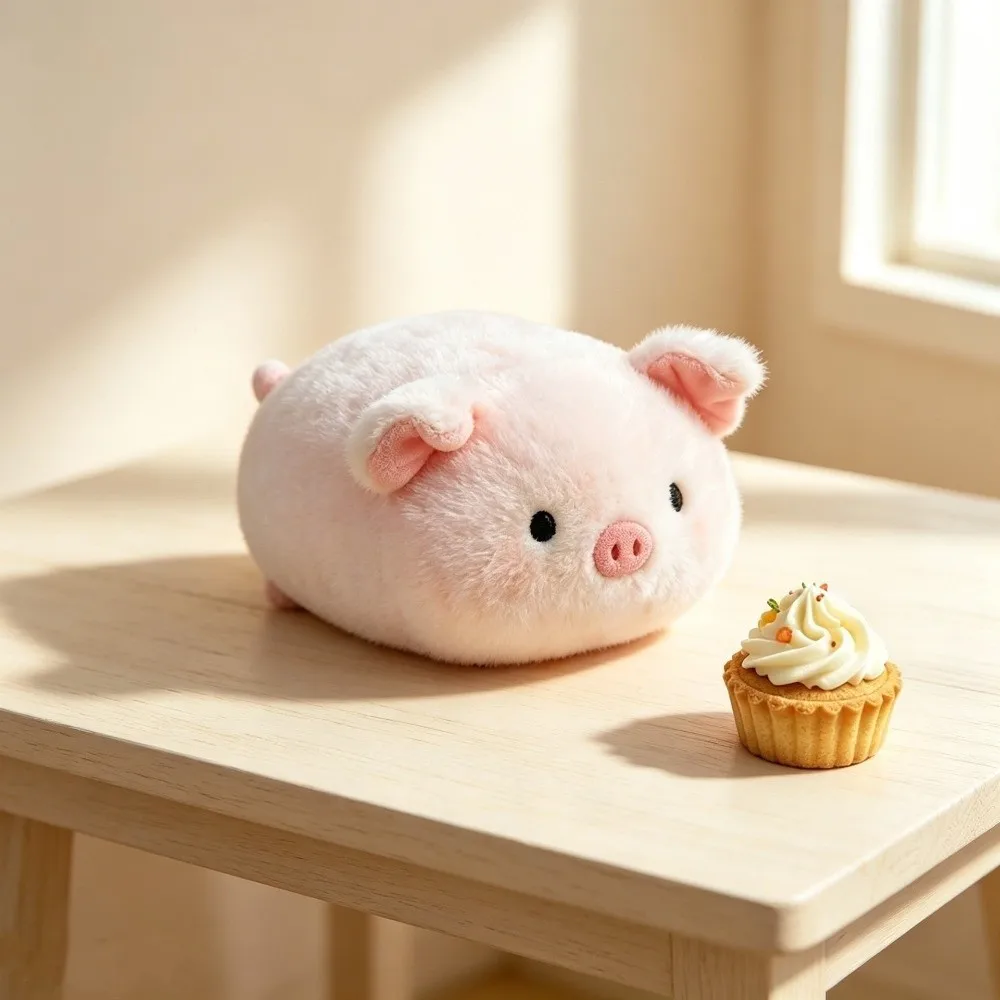 Cute Soft Plush Plush Companion Doll PP Cotton Cartoon Animal Desktop Wrist Rest Pillow Stuffed Animal Pillow Home Decoration