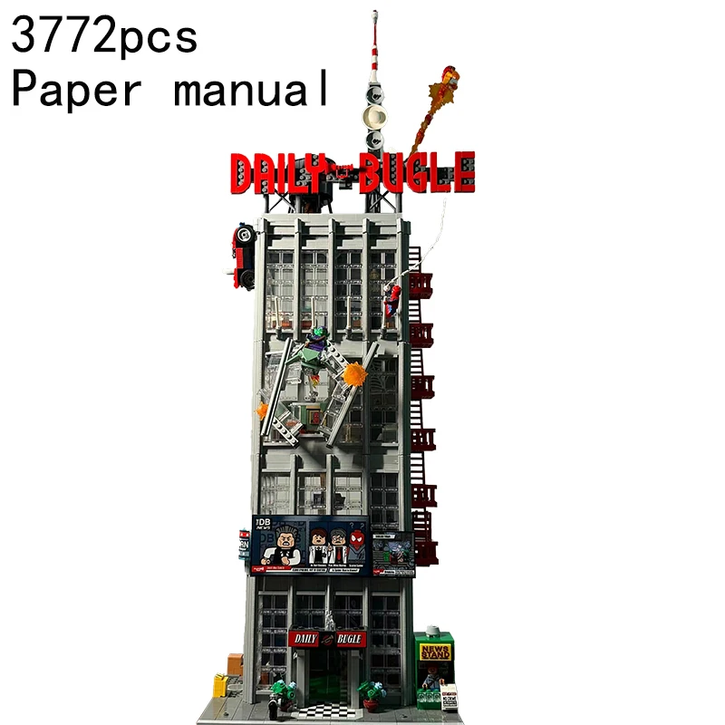 3772 Stuks Grote Dagelijkse Bugle Bouwstenen Filmstenen Speelgoed Compatibel Met Set 76178 Volwassenen Verjaardag Kerstcadeaus