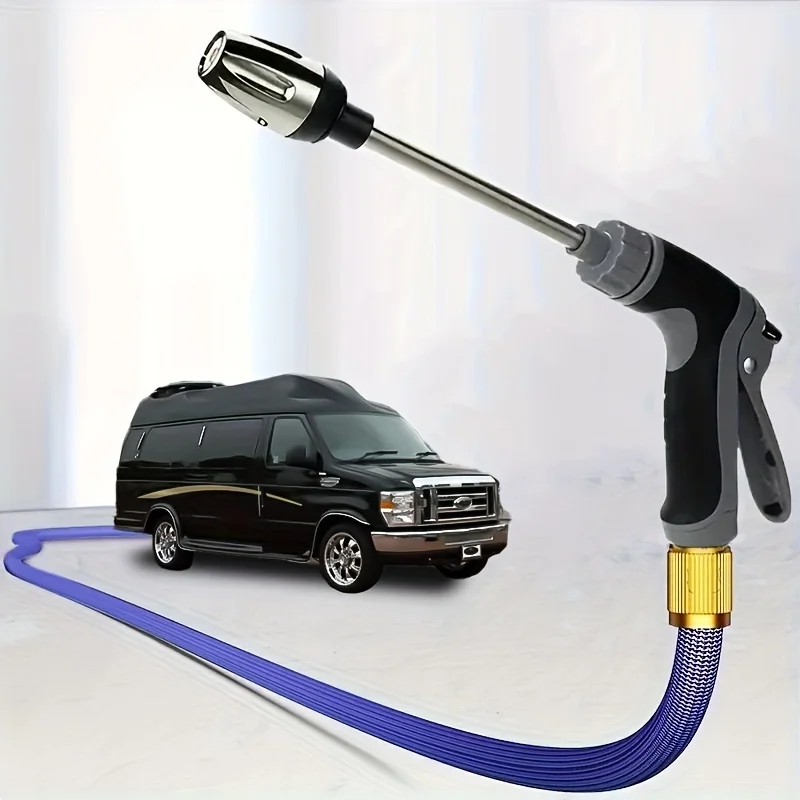 

1 шт. Универсальный раздвижной распылитель воды высокого давления для автомобиля и сада, эффективный инструмент для очистки и полива