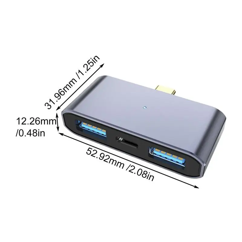 3 in 1 Typ C Adapter kompatibel USB 3,0 Lade adapter USB C Hubs USB 3,0 Dock Station Splitter für Laptop