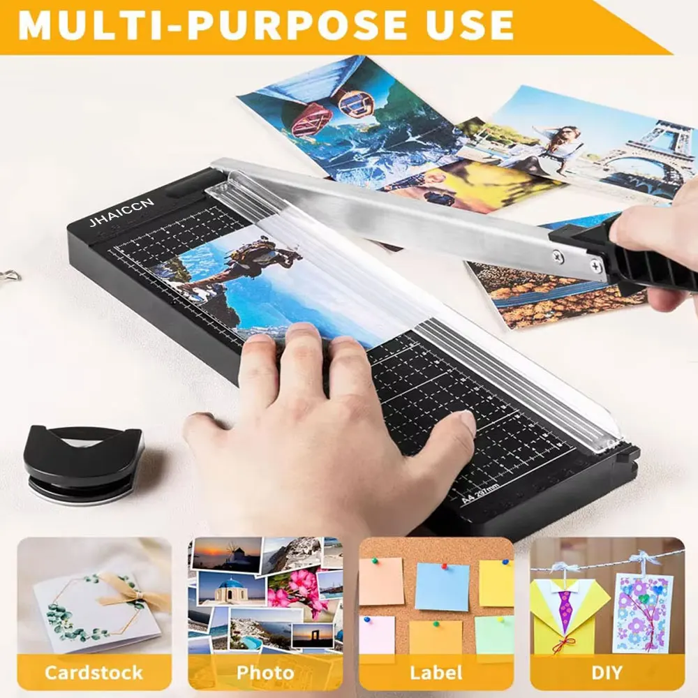 Precyzyjne przycinarki do zdjęć A4 Przycinarka gilotynowa do etykiet fotograficznych Narzędzie do cięcia papieru z deską do krojenia R4 Corner Rounder