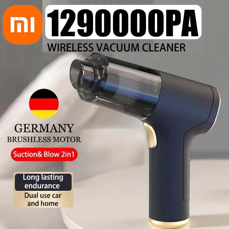 

Xiaomi 1290000Pa Wireless Car Vacuum Cleaner Suction& Blow 2 in1 Portable Handheld Home & Car Mini Powerful Air Vacuum Clean