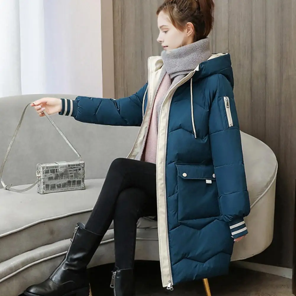 2024 New Women's Coats Winter Parkas Jacket Fashion Hooded Jackets Thicken Warm Cotton Padded Parka Female Outwear