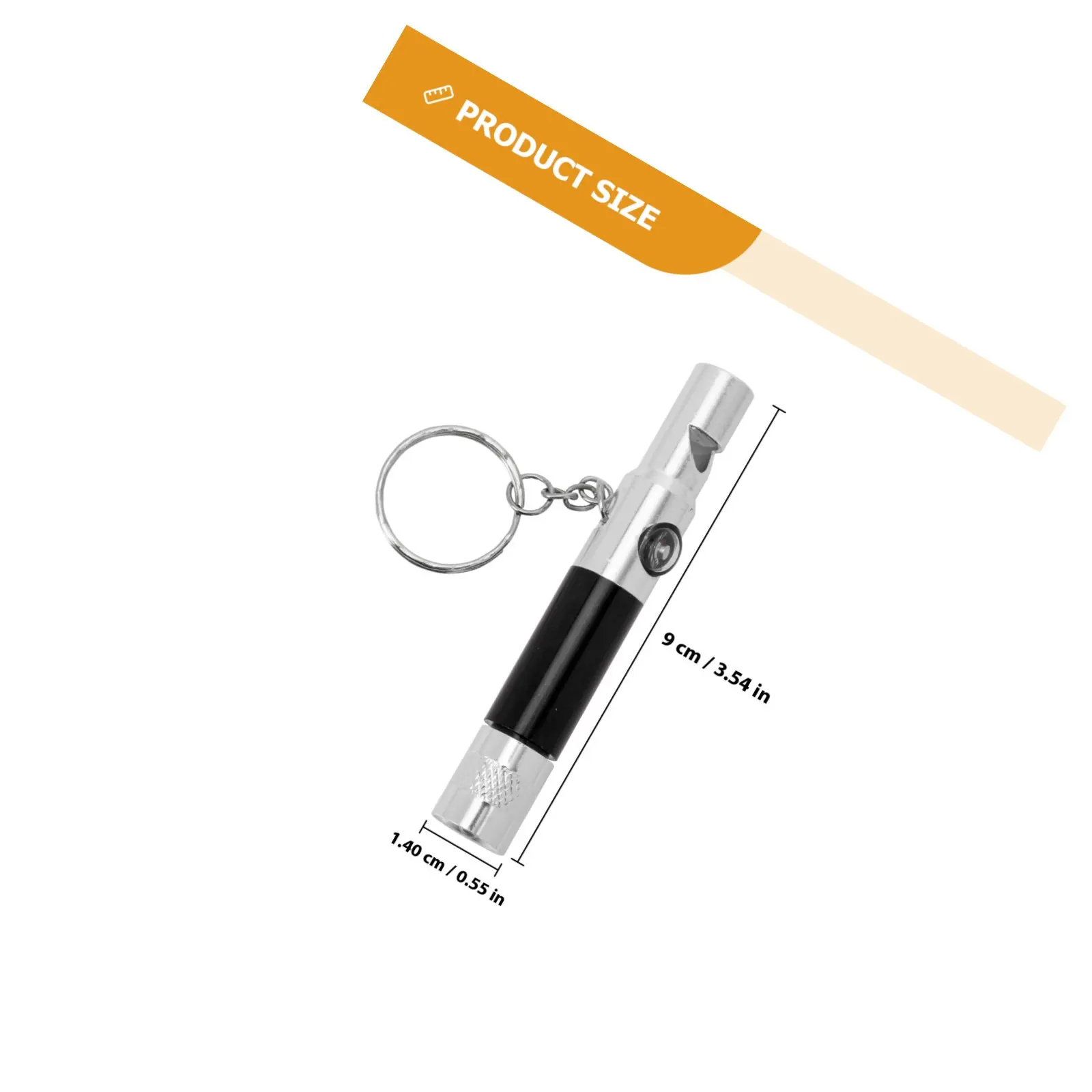 2Pcs Loud Crisp Emergency Whistle with Directional Compass Flashlight Lightweight Outdoor for Camping Hiking