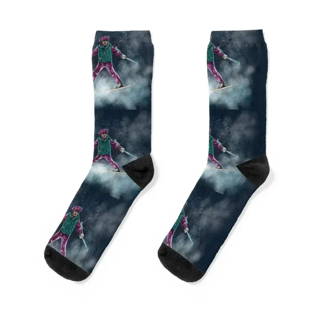 

bridget skiing Socks hockey winter sport sports stockings Socks Girl Men's