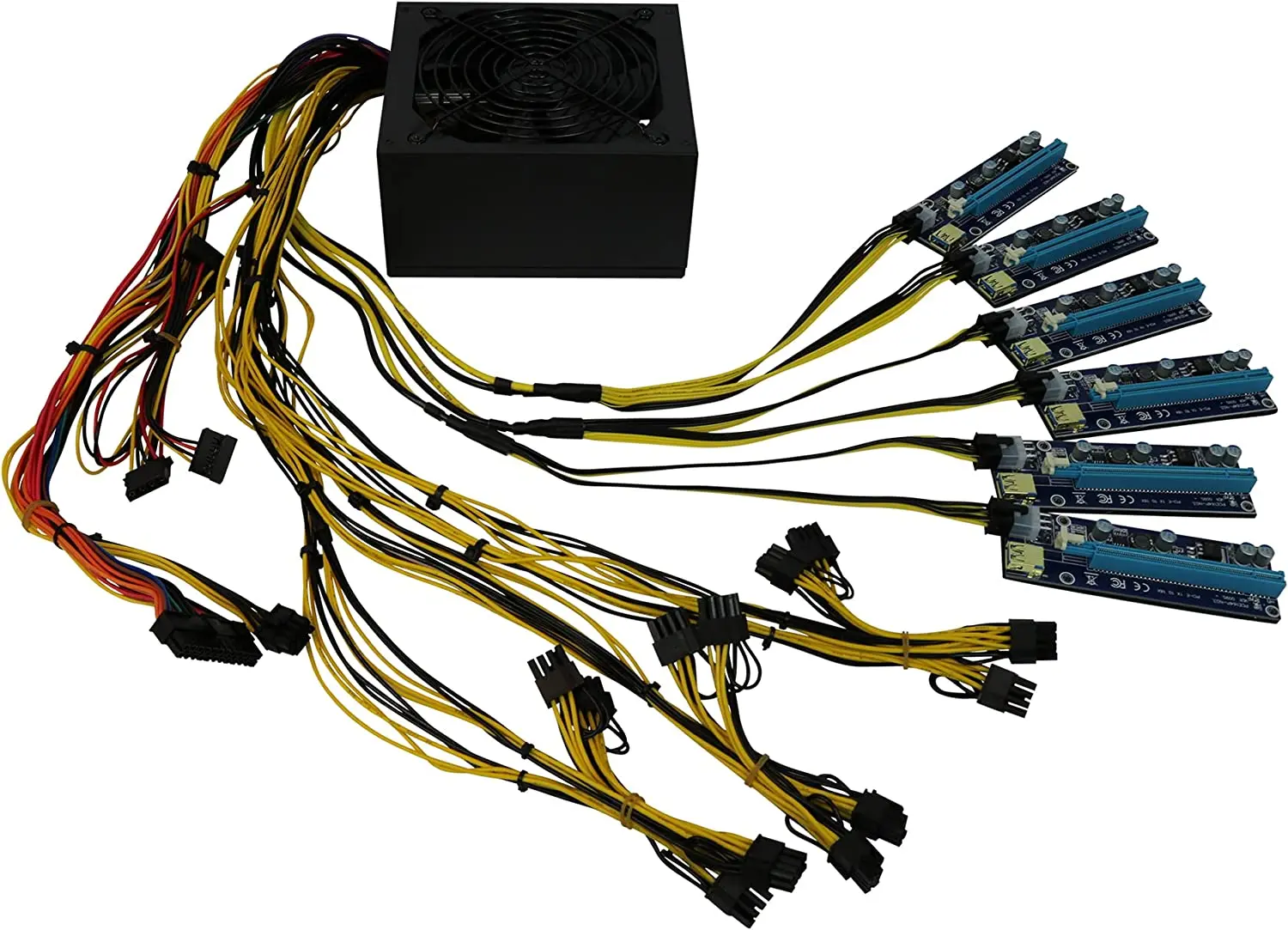 Imagem -03 - Psu para Mineiro Miningcave Fonte de Alimentação de Mineração 1600w Direto Pin para Riser para Gpu 1600w pc