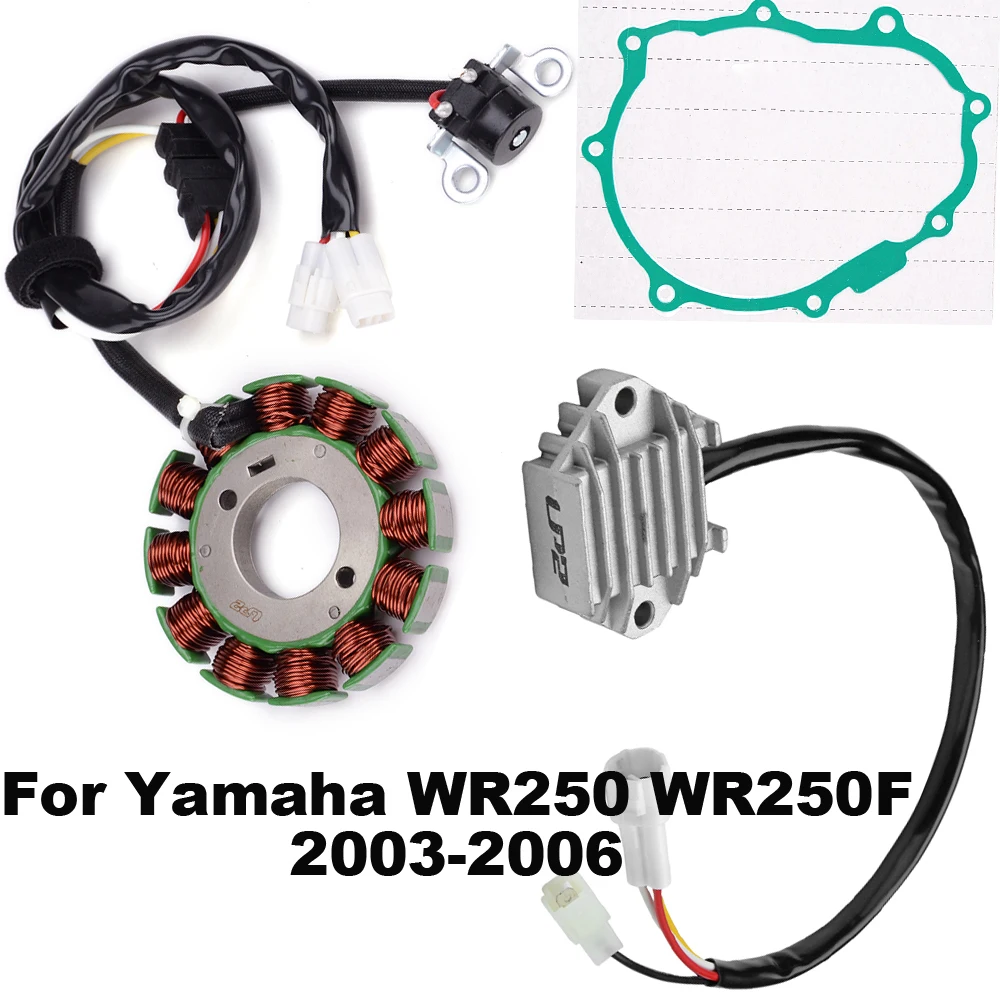 Motorcycle Regulator Rectifier Stator Coil Gasket for Yamaha WR250 WR250F WR 250 F 2003 2004 2005 2006 5UM-81410-00 5TJ-81960-02