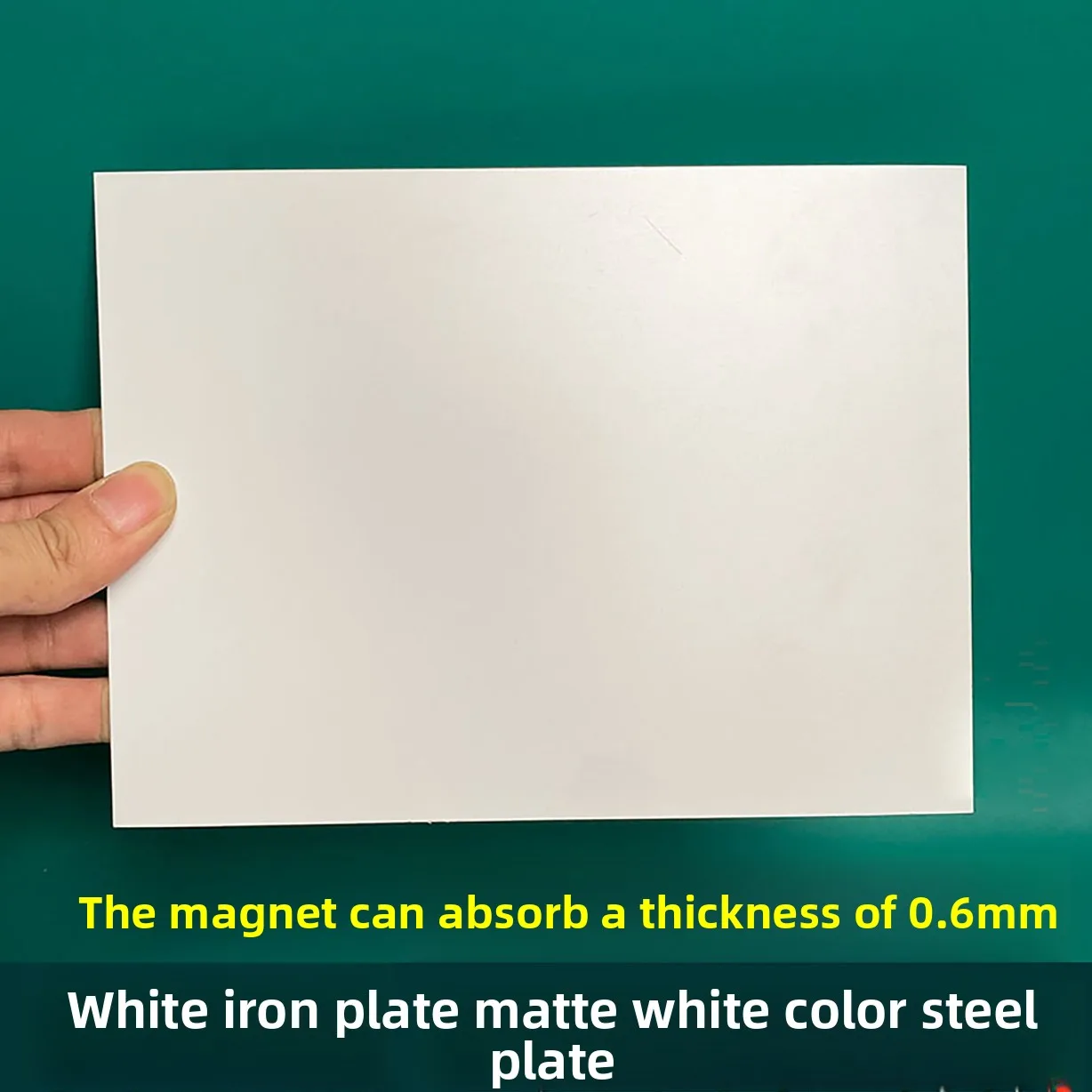 Matte White Magnetic Color Coated Steel Sheet Anti-rust DIY Decor Iron Plate