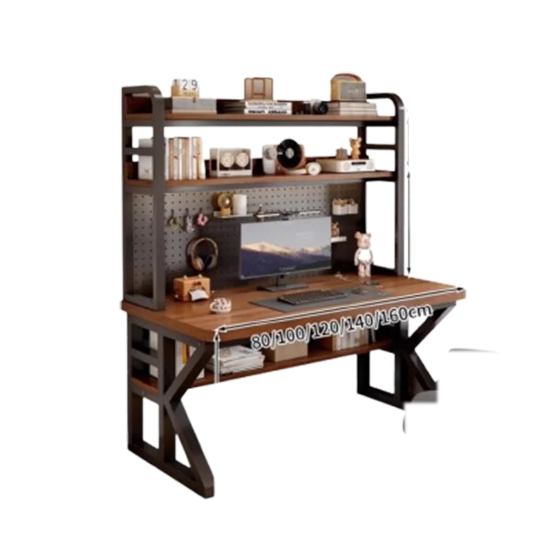 Modern Organiser Office Desk Book Shelf Storage Executive Computer Table Organizer Black Writing Mesa De Escritorio Furniture