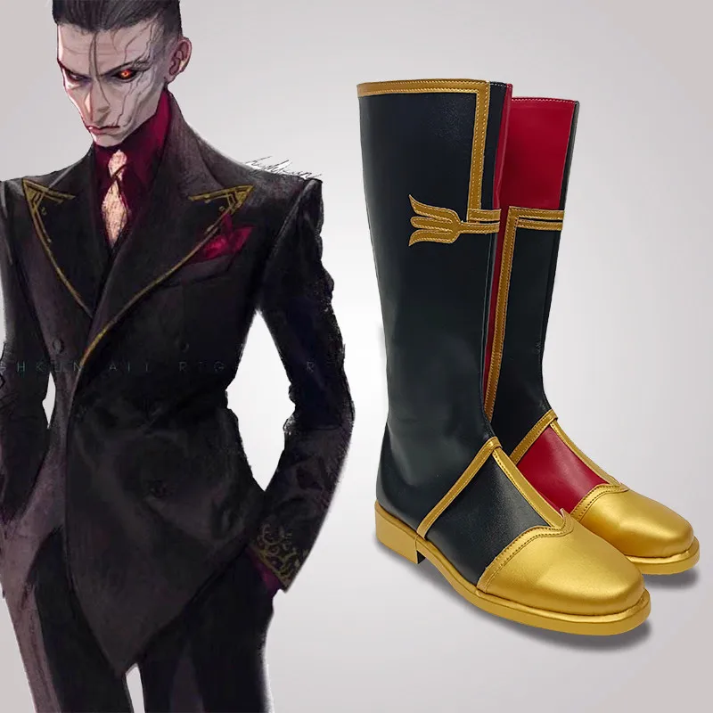 

Game Silco Cosplay LOL Shoes Boots Arcane LOL Cosplay Jinx Father Shoes Halloween Costume