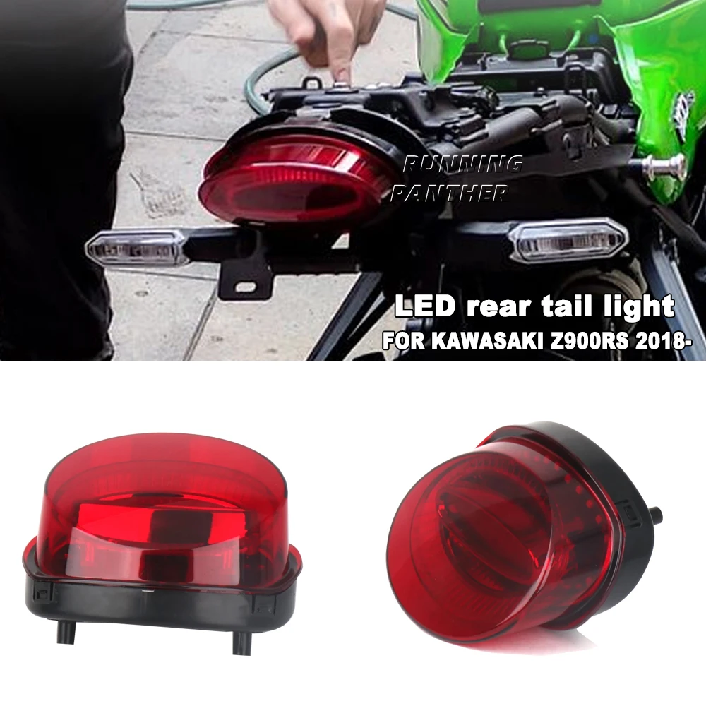 

Motorcycle Accessories For KAWASAKI Z900 RS Z900RS Z 900 RS 2018-2023 LED Tail Lamp Rear Brake Tail Run Light Red Lens Taillight