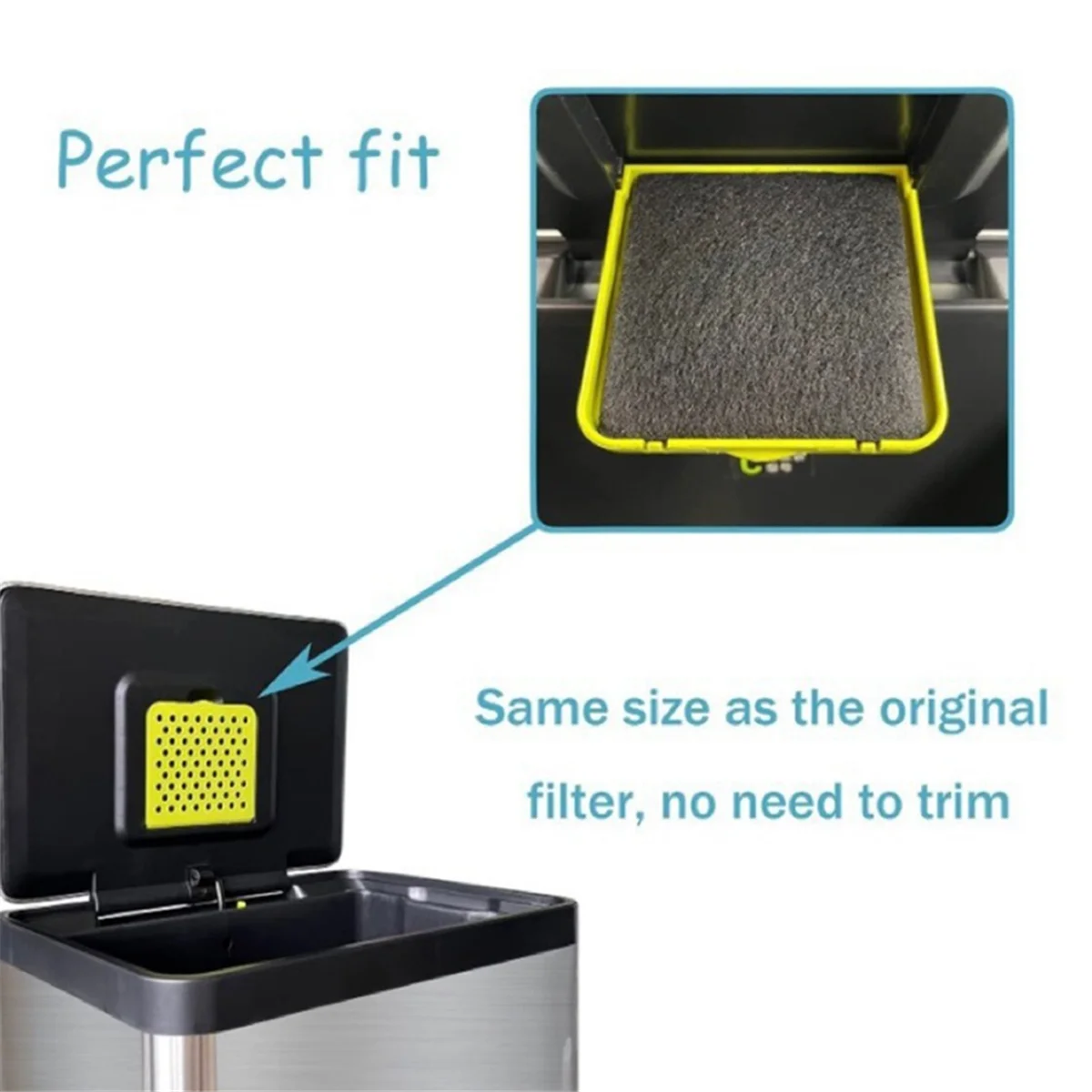 Y31A Trash Can Deodorizing Filter Refill for Trash Cans and Compost Bins Activated Charcoal Deodorizing Tablets