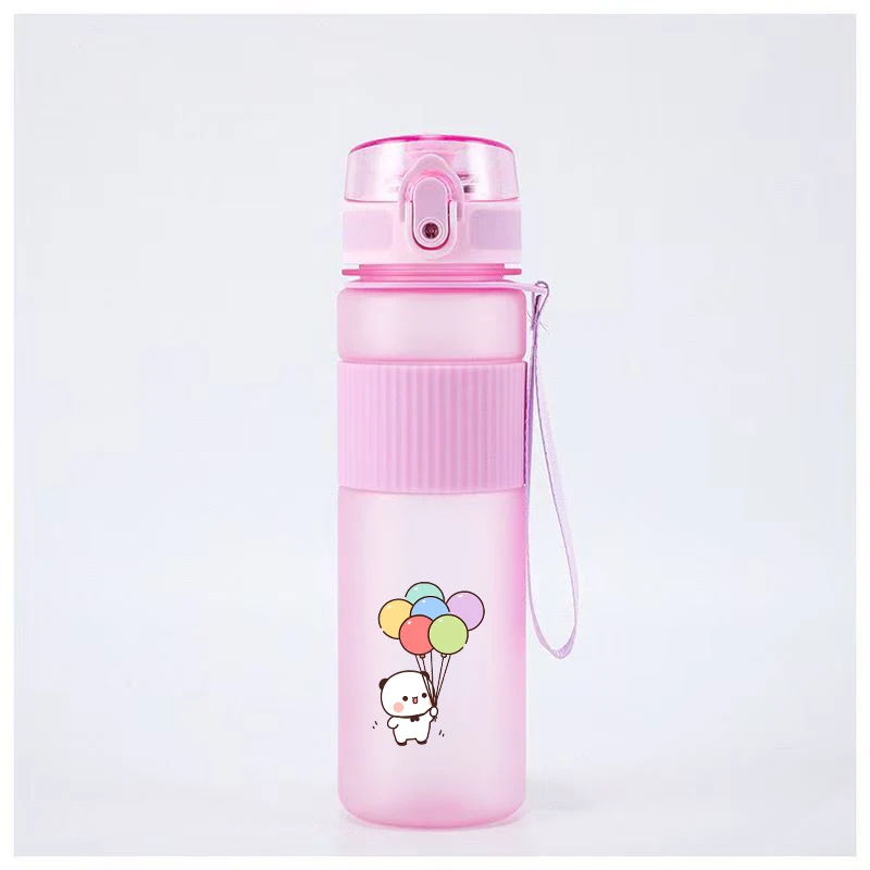 Bubu Dudu Water Bottle Yier Bear Panda Girl Boy Large Capacity Sports Kettle Transparent Cold Water Cup Outdoor Portable 550ml image 4