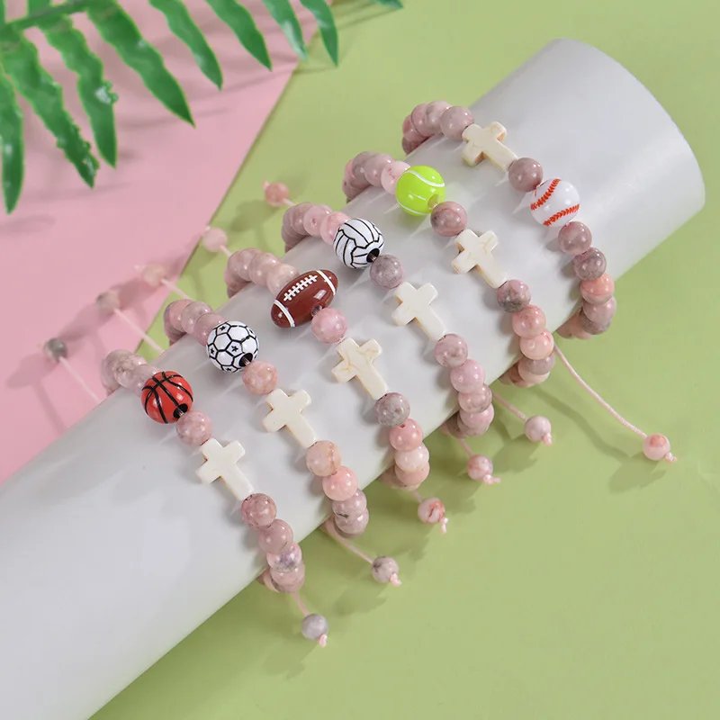 هدايا كرة القدم للفتيات أساور كرة القدم البيسبول هدية عيد ميلاد لابنة حفيدة شقيقة ابنة، هدية تشجيع
