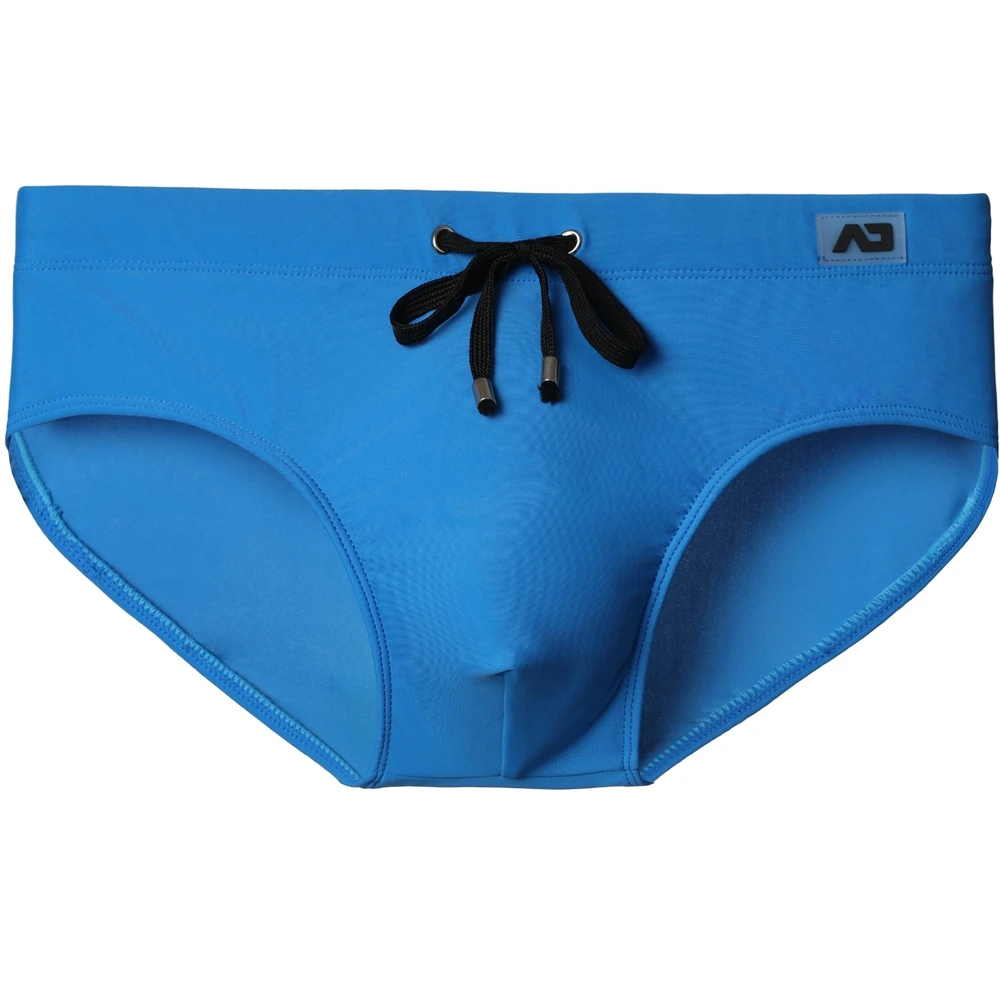 Einfarbige neue Herren-Badehose mit niedrigem Bund, schnelltrocknend, für Jugendliche, Sport, Herren-Slip AD3-M306-GR4-M396 – Detail 7