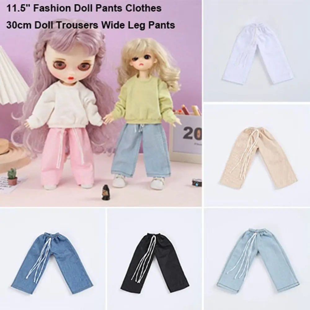 Fashion Doll Pants Clothes DIY Handmake 7 Colors 30cm Doll Trousers Kids Toys for 11.5