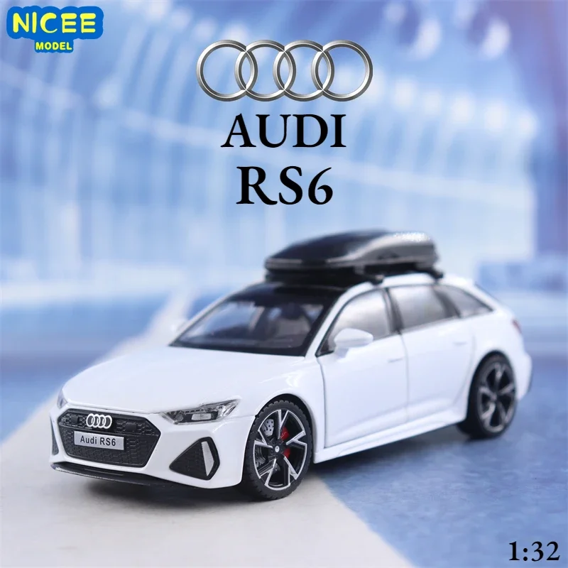 1:32 Audi RS6 High Simulation Diecast Metal Alloy Model car Sound Light Pull Back Collection Kids Toy Gifts F584