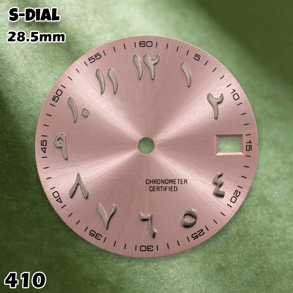 NH S Logo 28.5mm Dial Arabic Numerals Dial NH35/NH36/4R35 Movements Watches for men Watch Modification Accessories