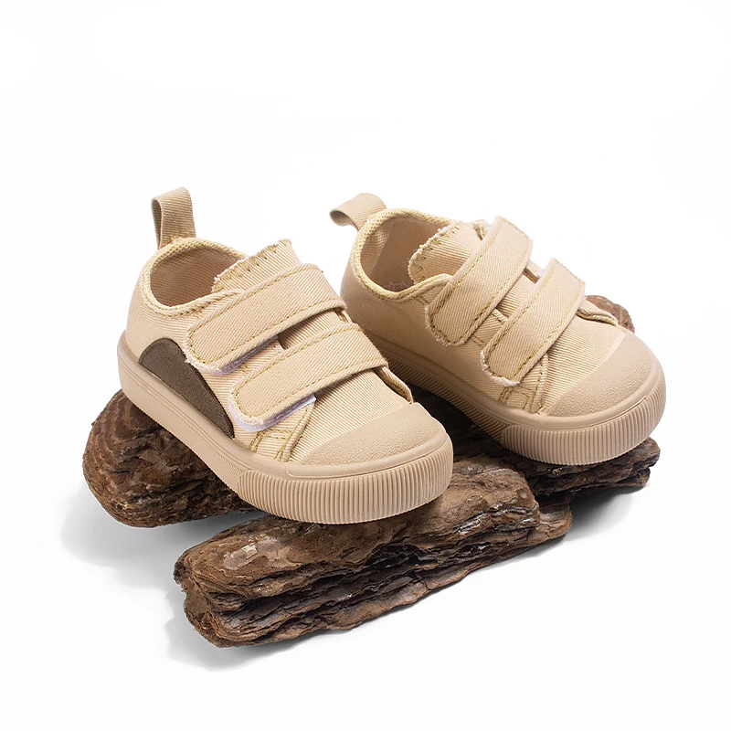 

222012, весенне-осенний стильный минималистичный детский холст с мягкой подошвой, безопасный носок для мальчиков, уличный повседневный прочный универсальный спортивный носок