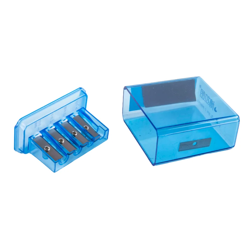 Sacapuntas multifuncional de 4 agujeros, sacapuntas de carbón, núcleo largo, plomo, dibujo Manual de arte, bocetos, suministros de dibujo