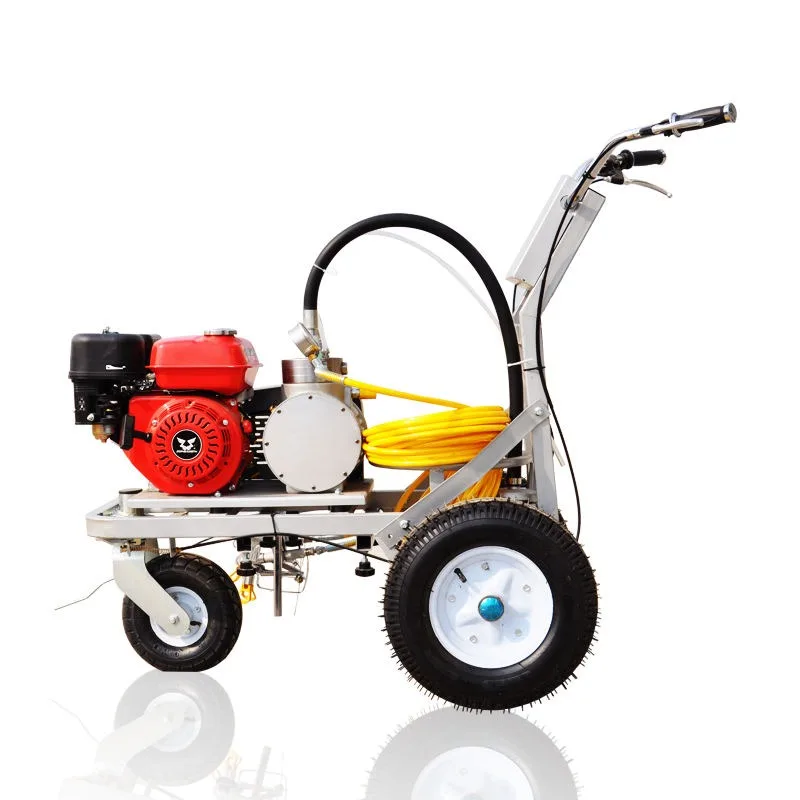 Plastic Line Marking Machine Manual Airless Cold Paint Playground Line Painting Machine
