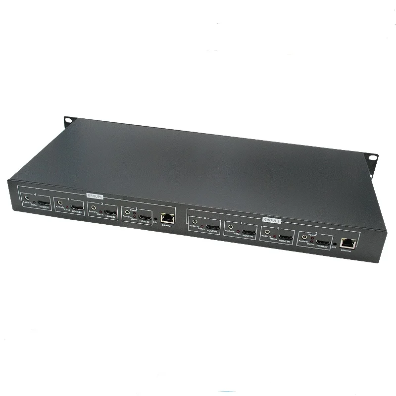 8 Channel h.264 HDMI Video Encoder for  Live stream support 4K@30Hz SRT RTMP RTSP