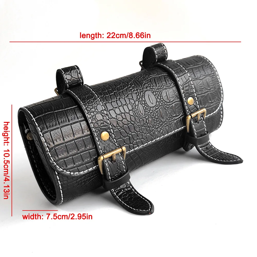 

Ретро велосипедная сумка со змеиным узором для электрических велосипедов и мотоциклов, мини-боковая сумка для мотоциклов Prince Cruiser на заказ