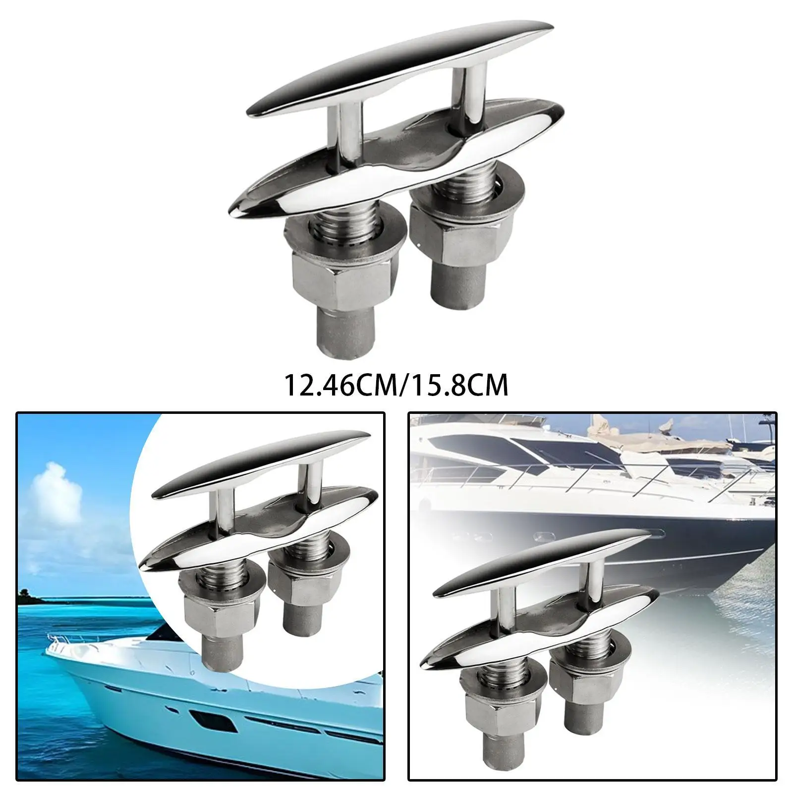 استبدال الأجهزة البحرية شديدة التحمل من Dock Cleat سهلة التركيب، ملحقات أجهزة سطح المربط البحرية لليخوت قوارب الكاياك