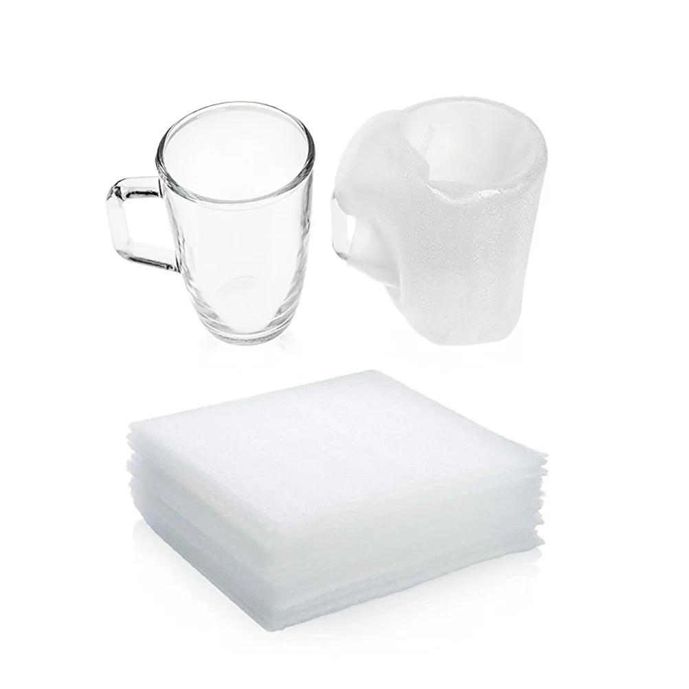 

50Pcs Epe Cushion Sheets 30x30x0.5cm Anti-Shock Pearl Cotton Pads for Fragile Items Protection Packing Moving Box Supplies