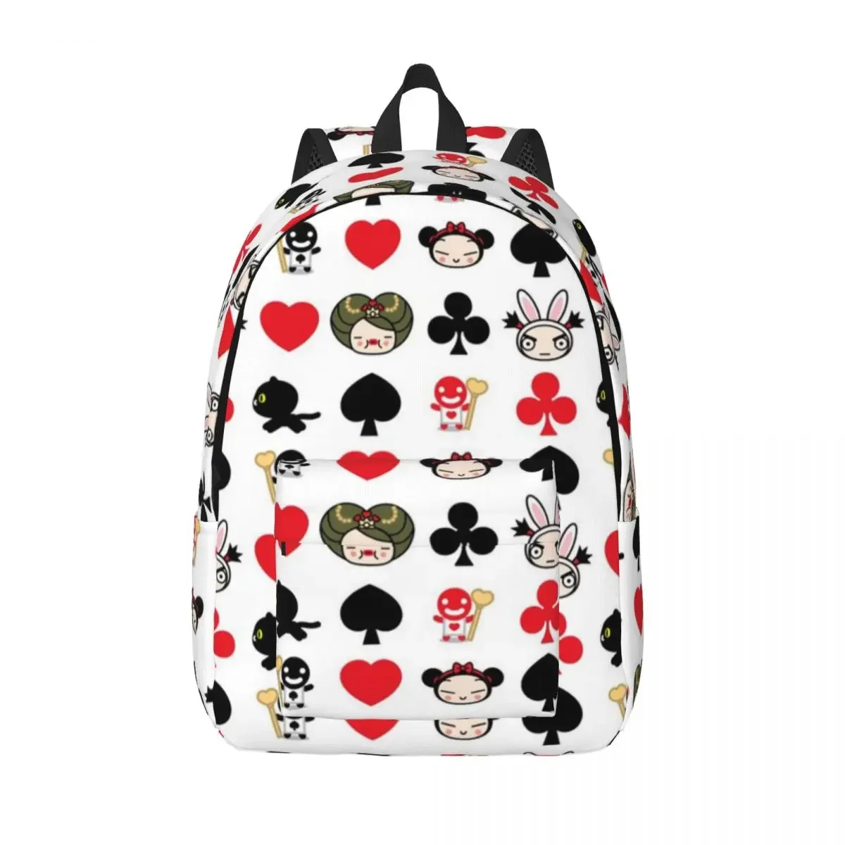 Cute Pucca Garu Korean Doll Backpack for Men Women High School Business Daypack Cartoon Anime Kawaii Laptop Shoulder Bag Outdoor