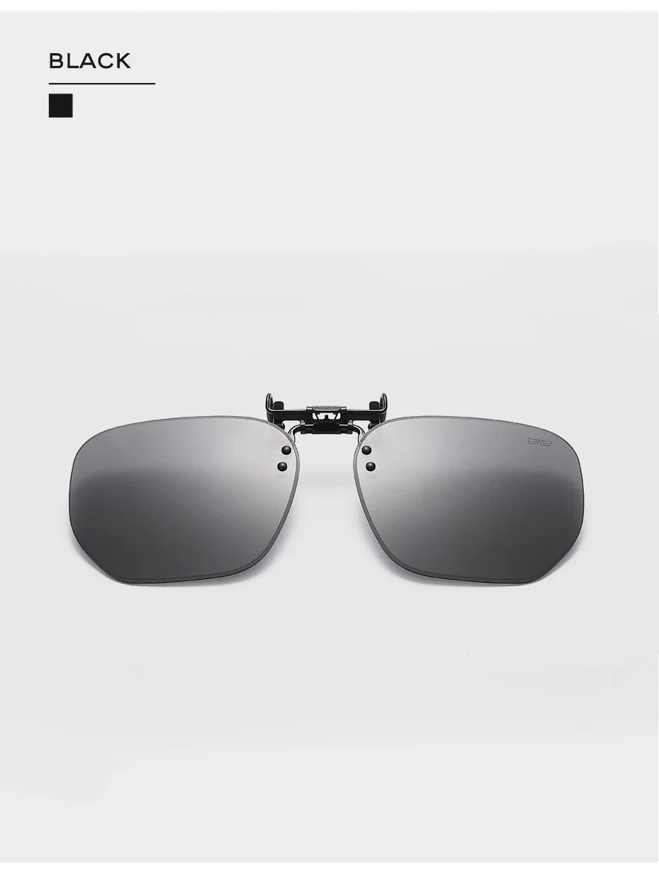 CAPONI neue Sonnenbrille Clip für Männer quadratisch polarisierte photo chrome Brille Clip aufgeklappt schützen Augen Licht Clip am Rahmen bs1103 – Detail 14