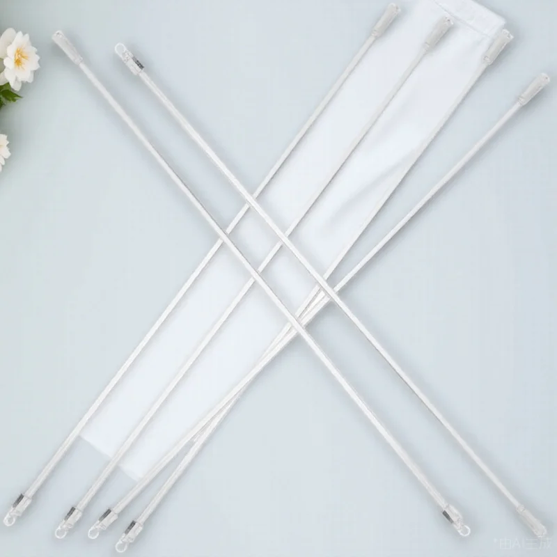 6 قطعة قضيب نافذة أعمى استبدال عصا الميل دائم الألياف الزجاجية الستار سحب عصا عمودي أعمى فتاحة الملحقات #6
